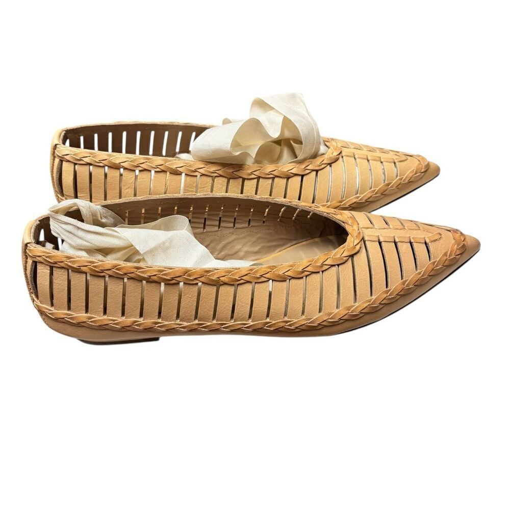 ULLA JOHNSON Ophelia Flat in Sand NWB Size 38/8 - Picture 9 of 12